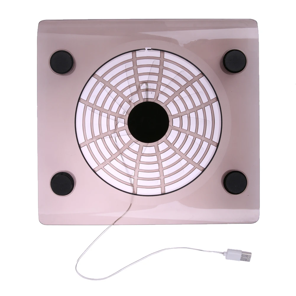 

High Quality New USB Cooling Big Fan LED Light Cooler Pad Blue LED Large Single Cooling Fan For Laptop PC Notebook