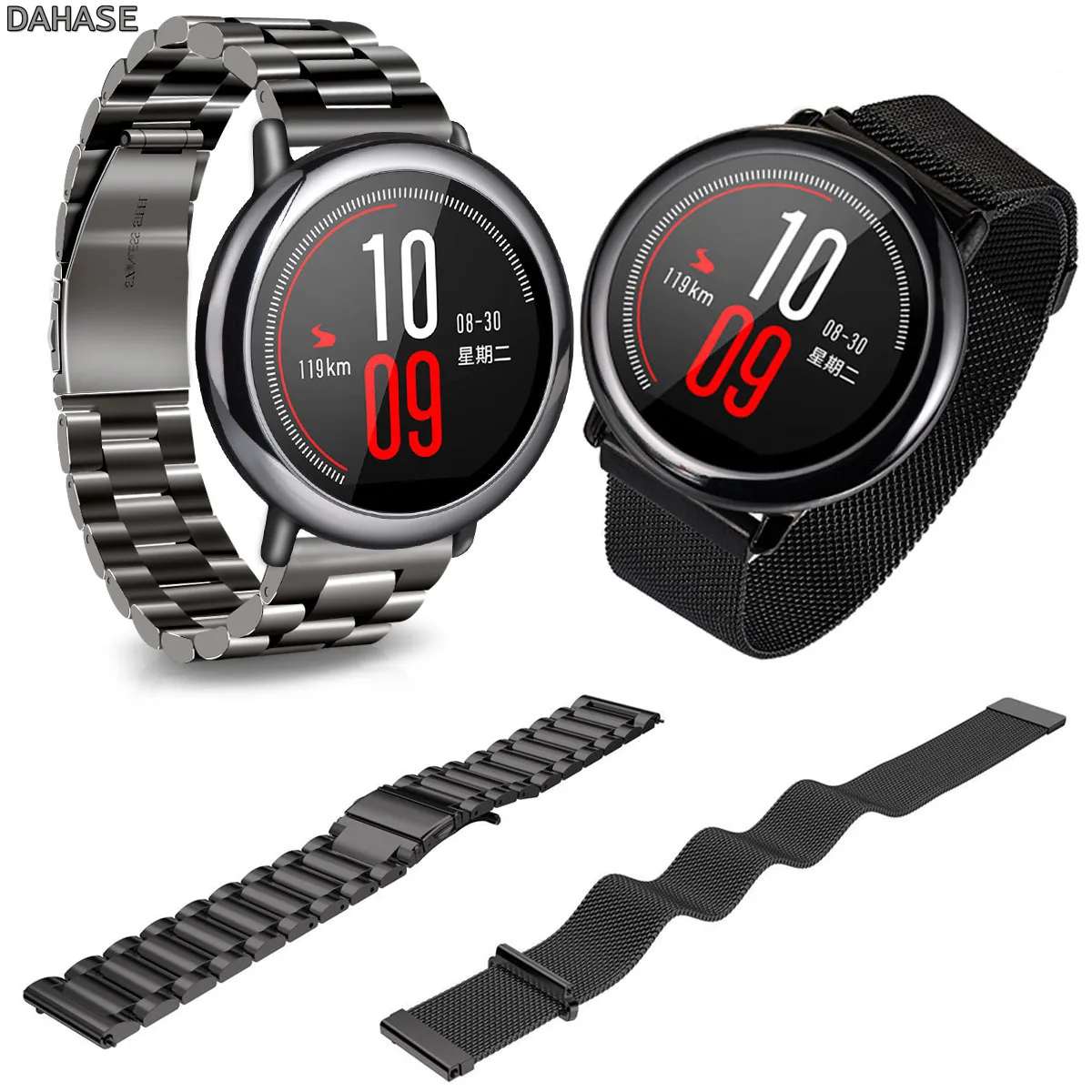 Браслет из нержавеющей стали для Xiaomi Huami Amazfit Stratos 2 ремешок 22 мм Шестерня S3