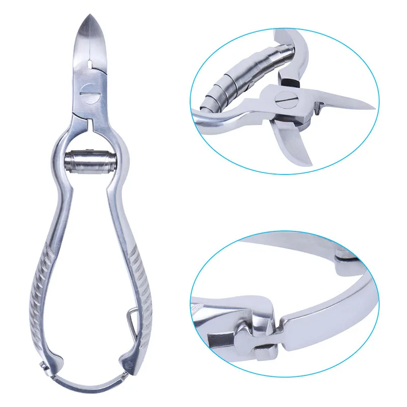 

Belen 1pcs Stainless Steel Thick Hard Toe Nail Clippers Plier Heavy Duty Pedicure Tools Gourd Shape Cuticle Scissor Nail Art
