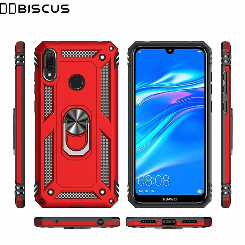 

Luxury Armor Soft Shockproof Case For Huawei Y9 Y5 2019 Y6 Y7 Prime P30 Pro P20 Lite Honor 8A 8S Silicone Bumper Hard PC Cover