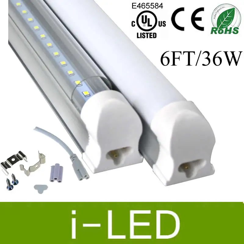 T8 integrated LED tube 6ft 1800mm 36W with accessory completed set easy