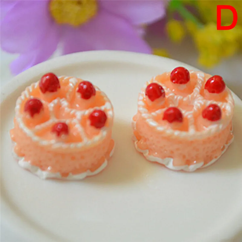 5pcs Dessert 3D Resin Creme Kuchen Miniatur Food Dollhouse ZubehörZP* 