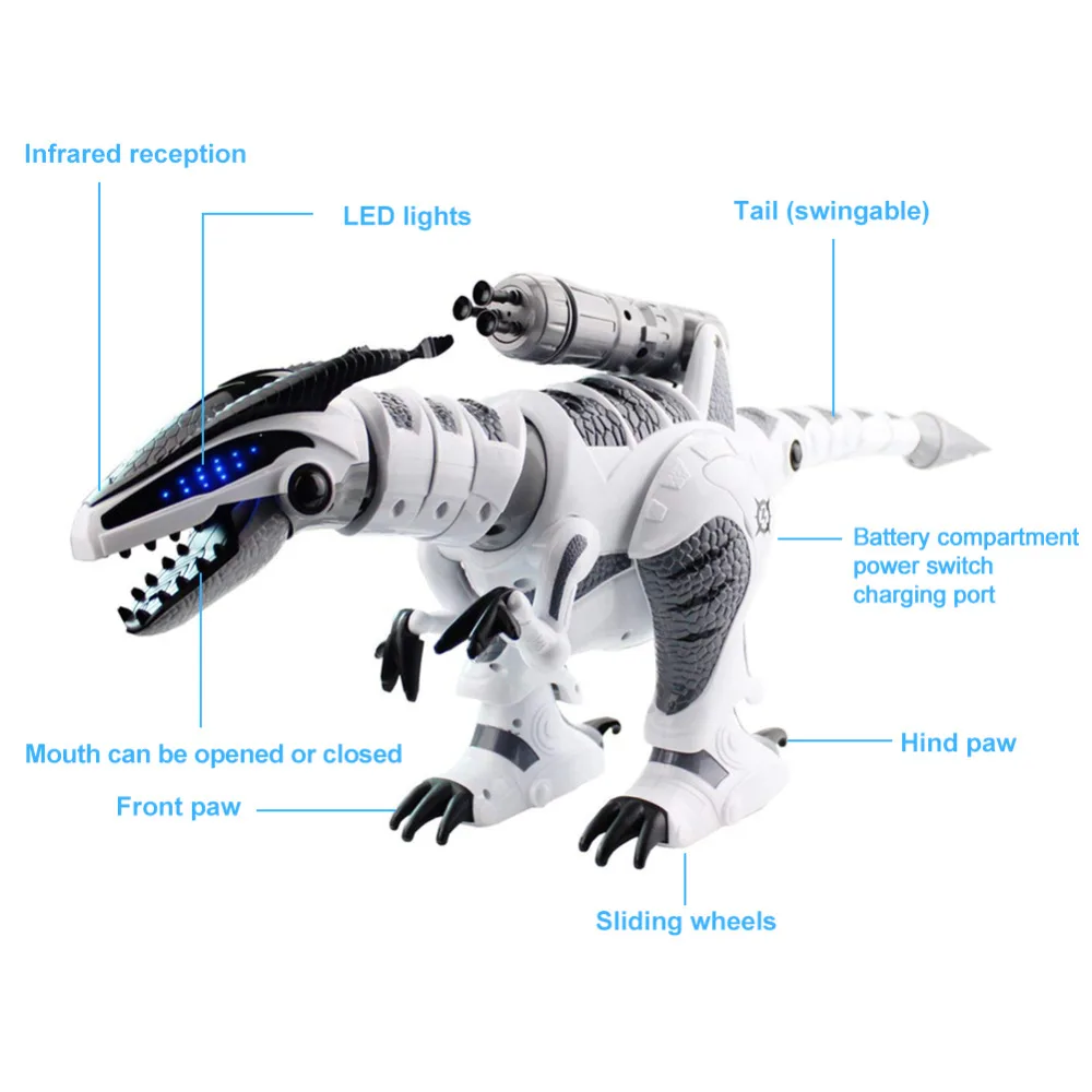Ходячий динозавр робот мир Юрского периода Brinquedos RC электрический динозавр танцевальная песня боевой пульт дистанционного управления электрический робот Домашние животные