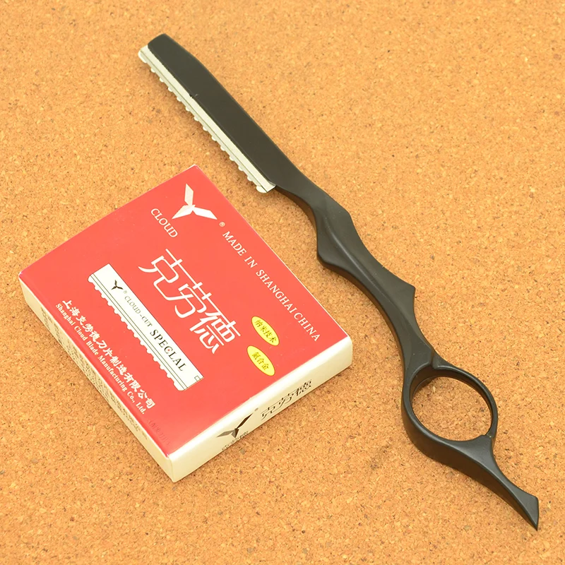 Meisha многофункциональная стальная Парикмахерская Бритва для волос с 10 лезвиями станок для бритья Съемные лезвия для волос для женщин уход HC0008