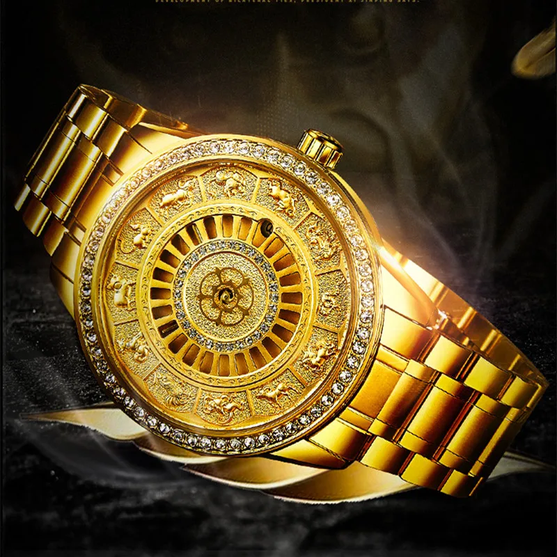 02018 New TEVISE Zodiac Signs Men Watch Automatic Mechanical Wristwatches Limited Edition Watch Men Gold Male Clock saat erkekler (4)