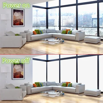 

810mmx1080mm Smart Film PDLC Film Self-adhesive Film Switchable Power on And off Privacy Customize