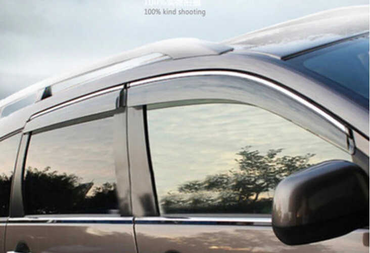sourcils Ford Focus Mk2.5//Mk3 2008-2017 Aile Miroir pluie Déflecteurs Visière fumé