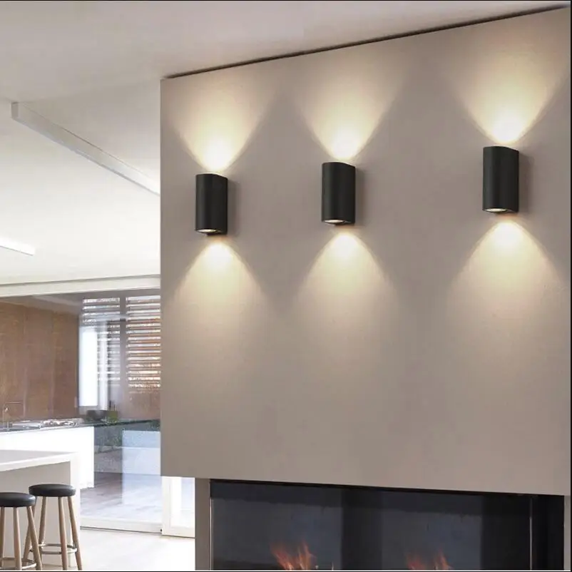 СВЕТОДИОДНЫЙ Уличный настенный светильник наружный точечный COB светодиод для