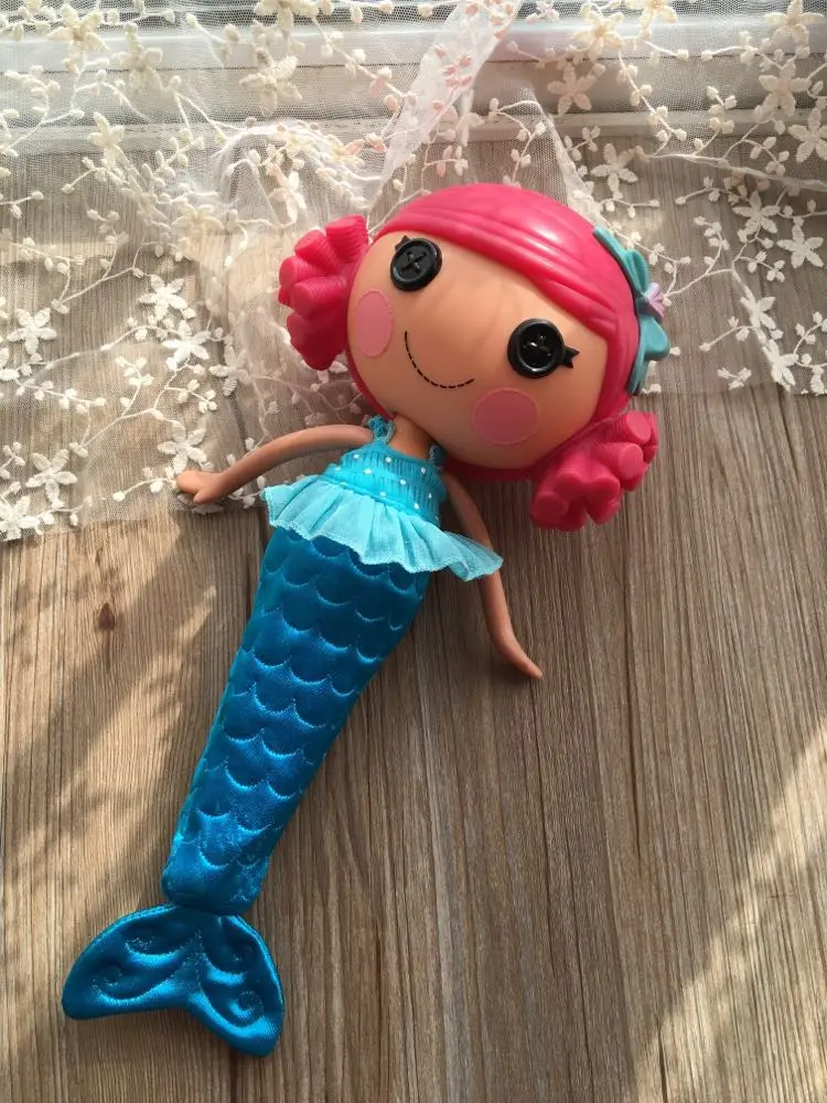 

1set 39cm MGA MINI LALALOOPSY Mermaid Happy Angel Plush PVC Doll.oppo package High Quality Capsule Toy