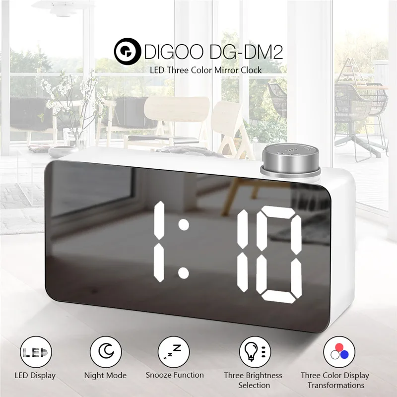 Digoo DG DM2 многофункциональные фоточасы цифровые часы Повтор дисплей время