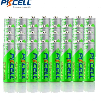 

50PCS PKCELL AAA 850MAH Battery 1.2v NIMH aaa low self discharge rechargeable batteries for remote control