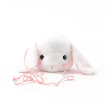 

Lolita Japanese Soft Sister Crossbody Bag Girl Kawaii Plush Lop Rabbit Messenger Bag Small Mini Women Bag Purse Girl Gift bolsa