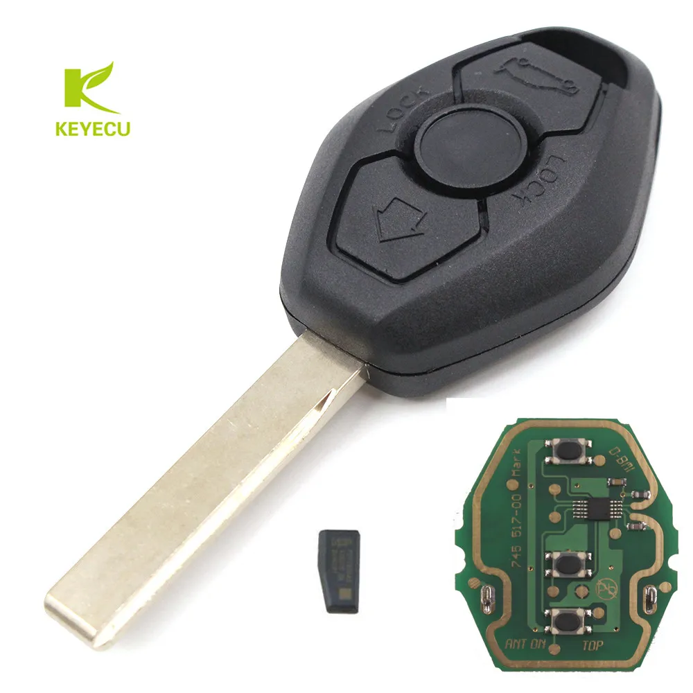 bmw key fob replacement remote x3 diamond button x5 chip keyless entry head transmitter 1998 ews keyecu many models 2005