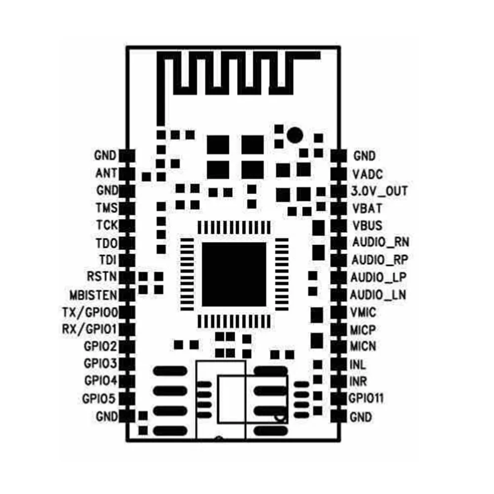 Bluetooth стерео аудио модуль передачи BK8000L AT команды SPP Bluetooth динамик усилитель DIY