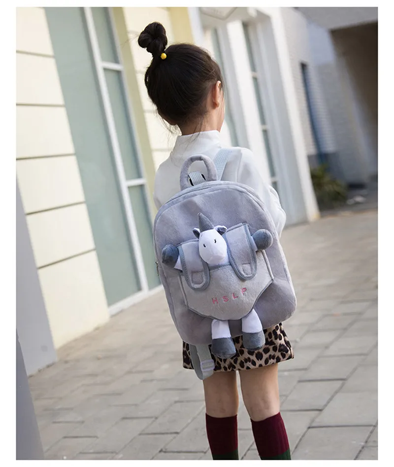 3D Мультяшные плюшевые детские рюкзаки, школьный рюкзак для детского сада, Детский рюкзак с животными, детские школьные сумки, рюкзаки для мальчиков и девочек