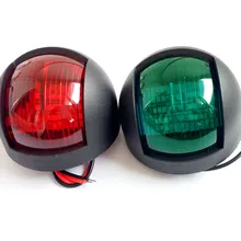 Морской катер светодиодный навигации светильник 12V 24V правой Порты и разъёмы светильник