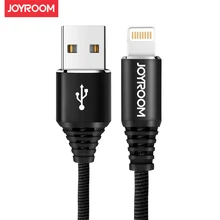 Joyroom Lightning USB кабель для передачи данных для iPhone 5 SE 6 7 7S 8 Plus X iPad Air нейлоновый зарядный кабель для Apple iPhone зарядный кабель