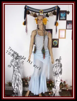 

Transparent thin belly danc vest top C941