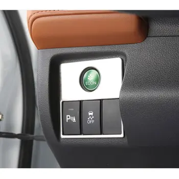 

Car Dashboard Econ Panel Head light Switch Button Cover Trim Moulding For 2014 Honda HR-V Vezel Car Styling Sticker