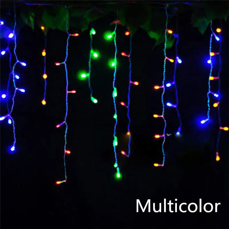 

LED Light Garland Curtain Icicle String Light 220V 4M Droop 96LEDS Party Garden Indoor luces led decoracion Fairy Lights