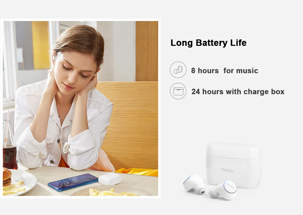 Global Version Meizu POP 2 POP2 TW50S TWS Wireless Earphone Bluetooth 5.0 Sports In-Ear Earbuds Waterproof IPX5 Wireless Charge (3)