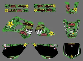 

H2CNC GRAPHICS & BACKGROUND DECAL STICKER Kits For Kawasaki KX80 KX 80 1994 1995 1996 1997