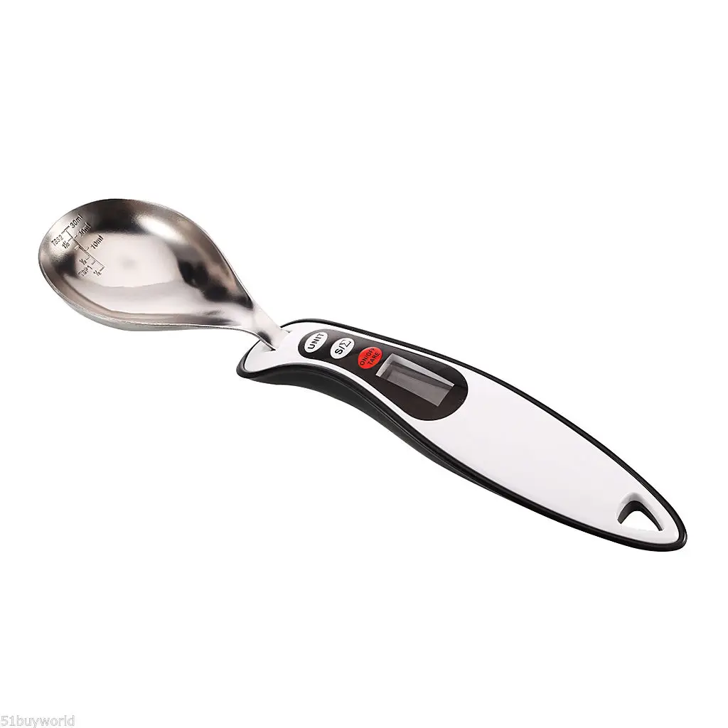 

300/0.1g LCD Digital Electronic Measuring Spoon Gram Weight Scale Kitchen Tool Black