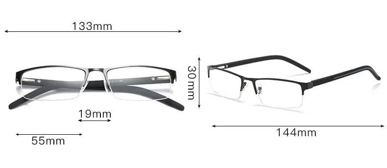 Полуоправа, оптические очки, не сферические, 12 слоев, линзы с покрытием, очки для чтения+ 1,0+ 1,5+ 2,0+ 2,5+ 3,0+ 3,5+ 4,0