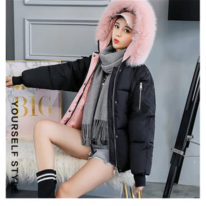 2018 cotton women short winter new European and American loose bread clothes small cotton jacket thick cotton clothing women