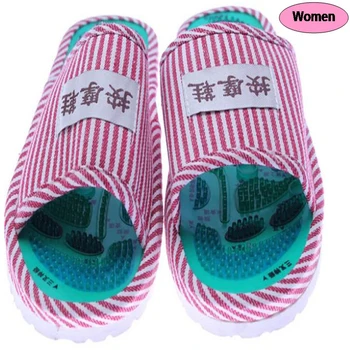 

Health Care Acupuncture Point Massager Reflexology Feet Care Magnetic Foot Massage Slipper Spa Shoes For Women and Men