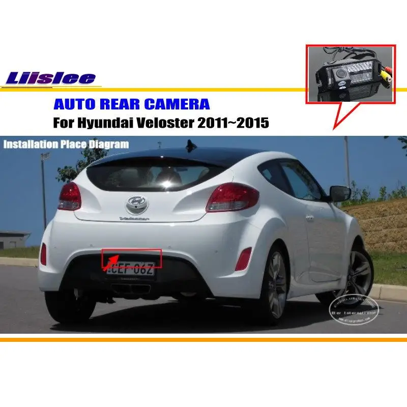 

Liislee Car Parking Camera / Reverse Camera For Hyundai Veloster 2011~2015 / RearView Camera / License Plate Lamp OEM