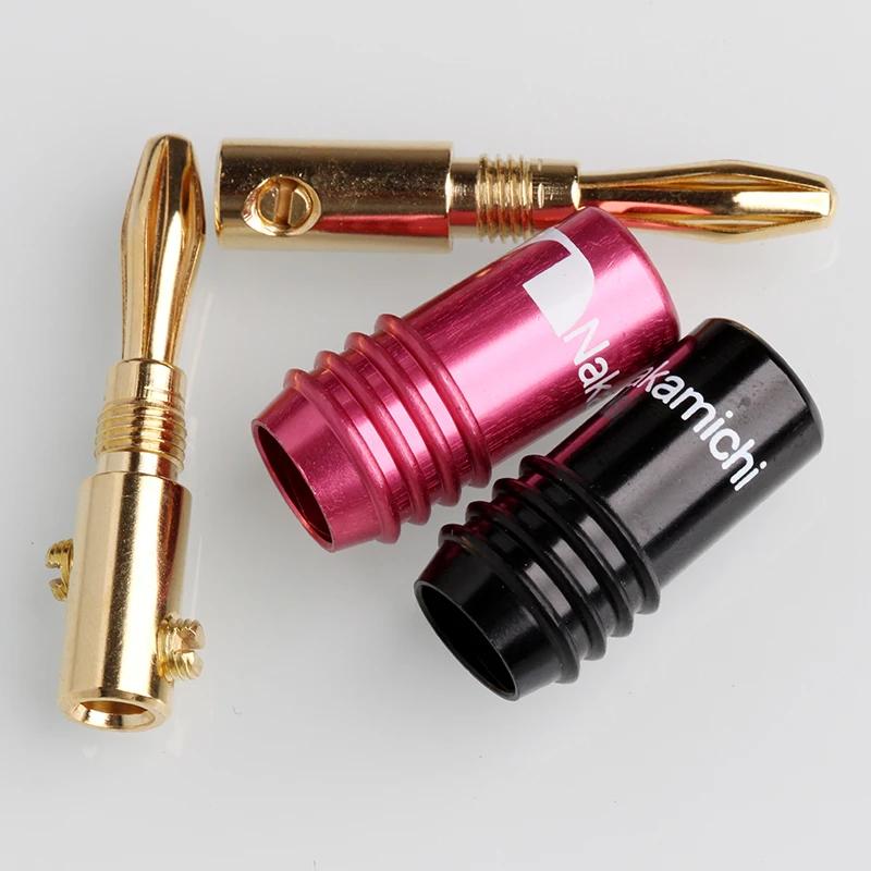 8PCS 4MM Nakamichi Audio Speaker Cable Pin Plug Banana Connector For