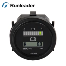 Runlead rl-bi004 LED Батарея индикатор и счетчик для Гольф тележки автомобиль скутер Мотоцикл морской погрузчик