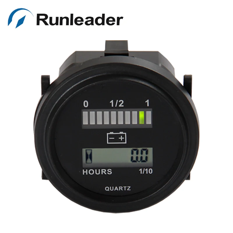 

Runlead RL-BI004 LED Battery Indicator and hour meter for golf carts car scooter motorcycle MARINE forklift