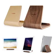 New Arrival Samdi Wood Anti-Slip Universal Phone Tablet Stand Holder for iPhone iPad Samsung