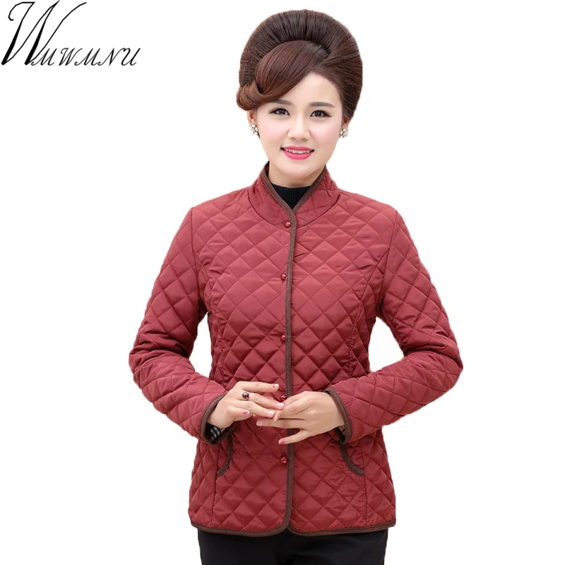 Women Cotton Padded Jacket 2018 Thin Women Quilted Parka Spring ...