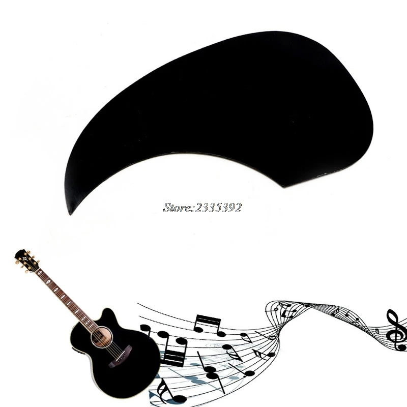 

1Pc Celluloid Pickguard Scratch Plate Pick Guard For Acoustic Guitar Black Guitar Parts