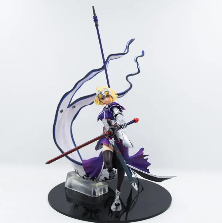 

Anime Fate/Apocrypha Ruler Joan Arc Saber Purple Ruler Ver. Action Figure PVC Collection Model Toy Doll With Box 24cm