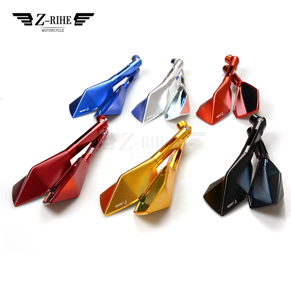 

CNC Rearview Mirror Motorcycle Mirrors motorbike Aluminum Gold For Kawasaki Yamaha Suzuki Honda Ducati bmw KTM