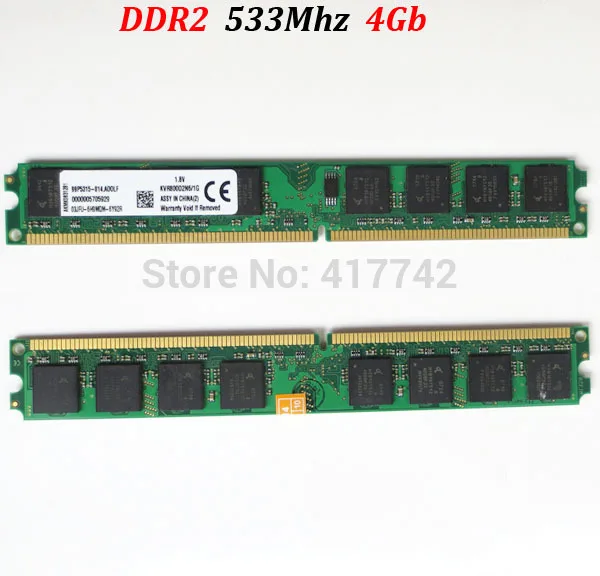 

8Gb memoria RAM DDR2 533 4Gb / PC2-4200 PC2 4200 4G 533Mhz ddr 2 4g 4 gb ( for AMD for Intel )-- lifetime warranty