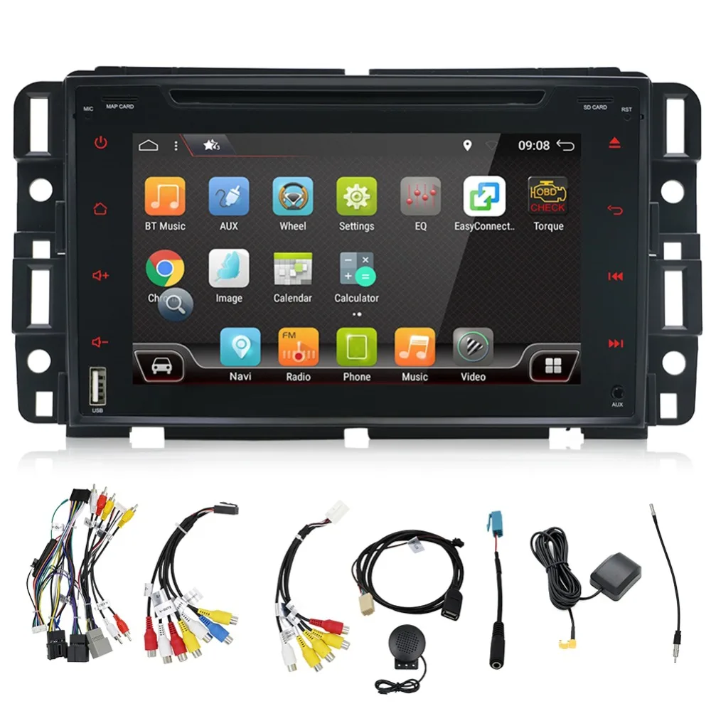 

Double Din Car Stereo,in Dash GPS Navigation for GMC Yukon/Chevrolet Tahoe,Android 7.1 Car Radio with Rear Camera,7' Head Unit