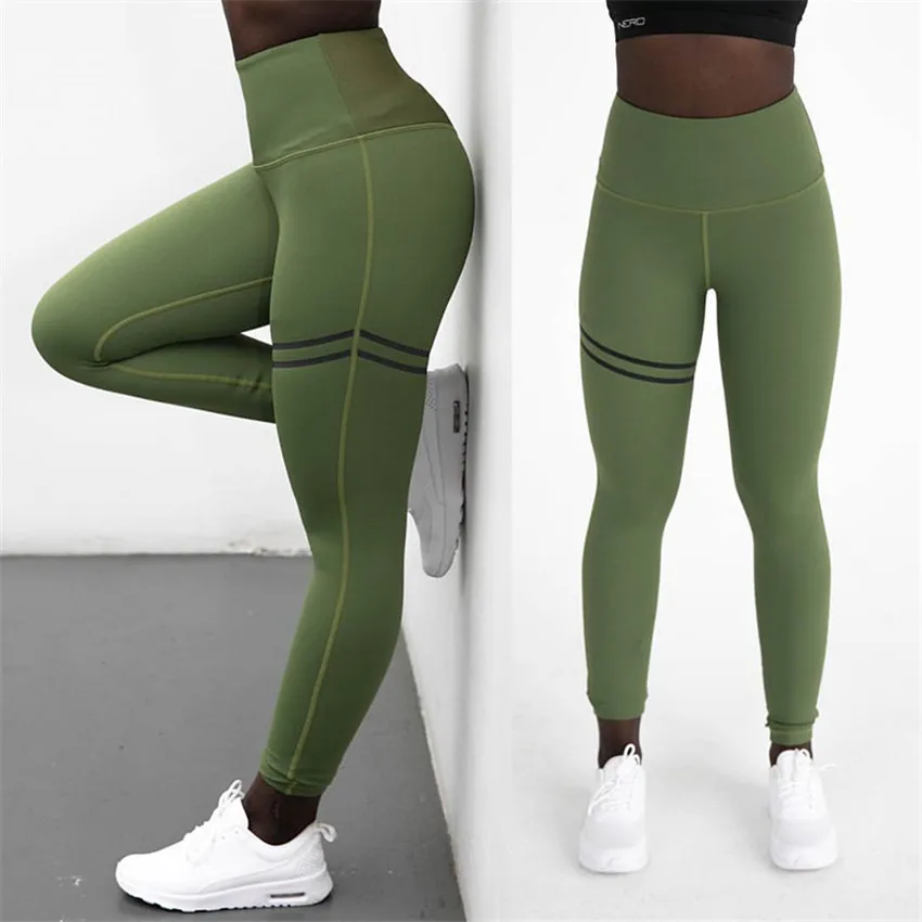 fashion Gothic Sexy pants Hip Push Up Leggings For Fitness workout High Waist Jogging women Jegging Leggins punk Legins - Цвет: green