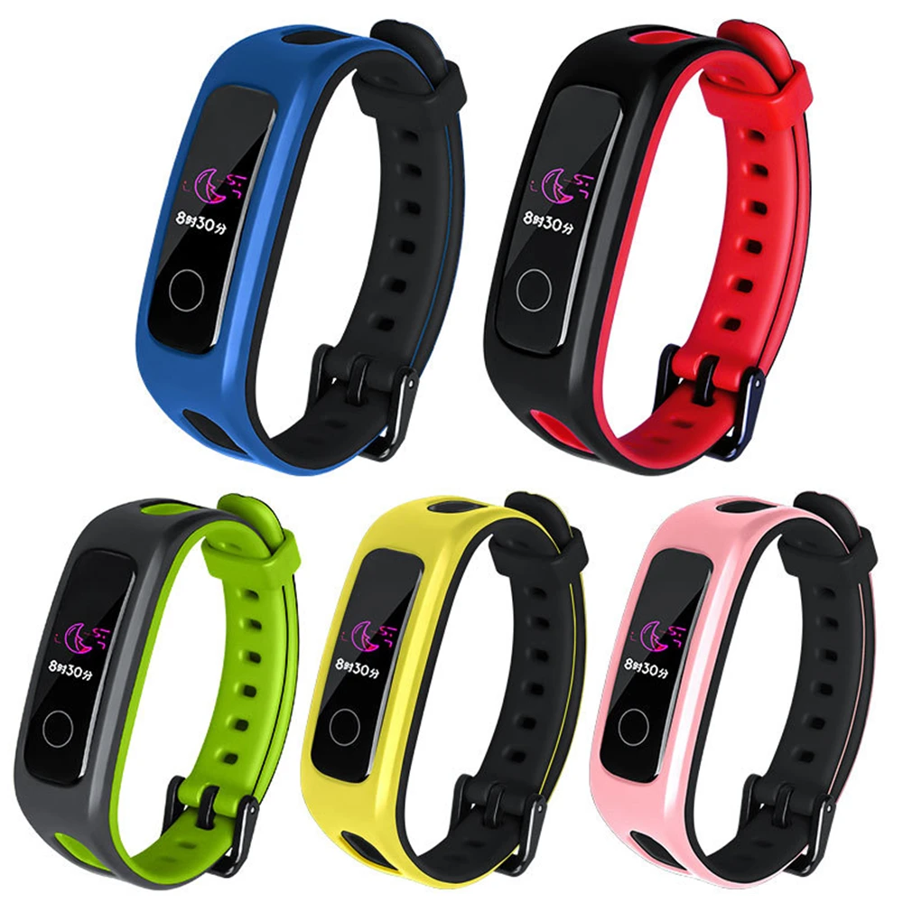 Умный Браслет из ТПУ ремешок для часов Huawei Honor Band 4 версия бега спортивный браслет