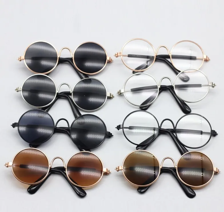 1PCS glass Doll Cool Round Glasses Colorful Sunglasses For 1/6 BJD Grils Toy As fit 18inch dolls toys Accessorie doll accessories,doll clothes accessories,plush doll accessories,doll eyewear accessories