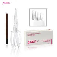 Аксессуары для микроволокна набор для татуировки накладки на брови практика микроблейдинга кожи anesico Para Micro Blady Maquillage Permanent