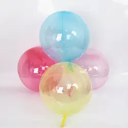 10 шт 24 дюймов розовый синий пузырь без морщин ясно воздушные шары из ПВХ прозрачные шарики на день рождения Свадебная вечеринка оформление