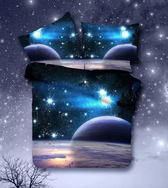 Buy 3d Galaxy bedding sets Twin/Queen Size Universe