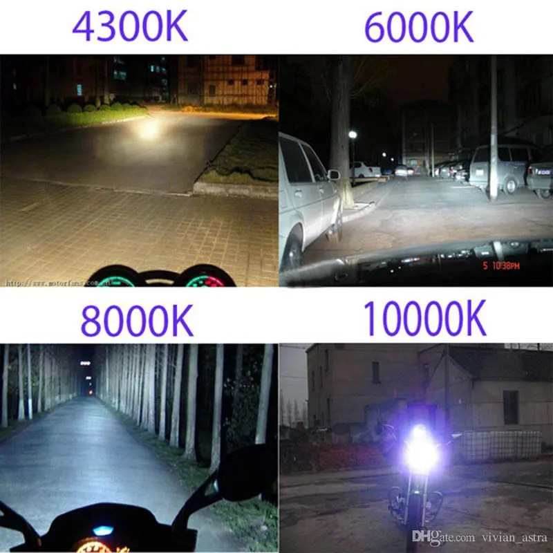 Ксеноновые фары для мотоцикла h4 HID фары H4 BA20D H6 Hi/Lo 6000K 4300k 8000k 12000k комплект противотуманных фар для велосипеда