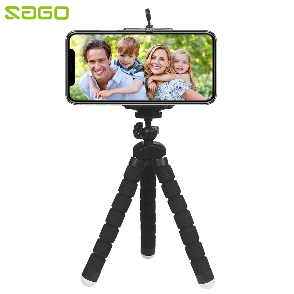 

Sago Mini Flexible Sponge Octopus Tripod For universal for iPhone Samsung Xiaomi Huawei OPP ViVO Mobile Phones GoPro Camera