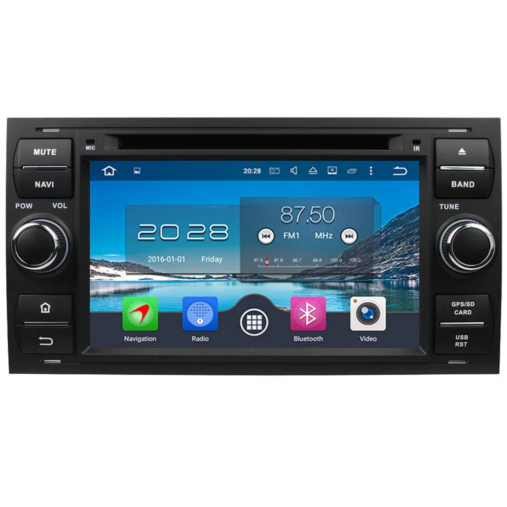 

4GB RAM 32GB ROM Octa Core Android 6.0 DAB 4G Car DVD Player Radio Stereo GPS For Ford Transit Fiest Galaxy Fusion C-MAX S-MAX
